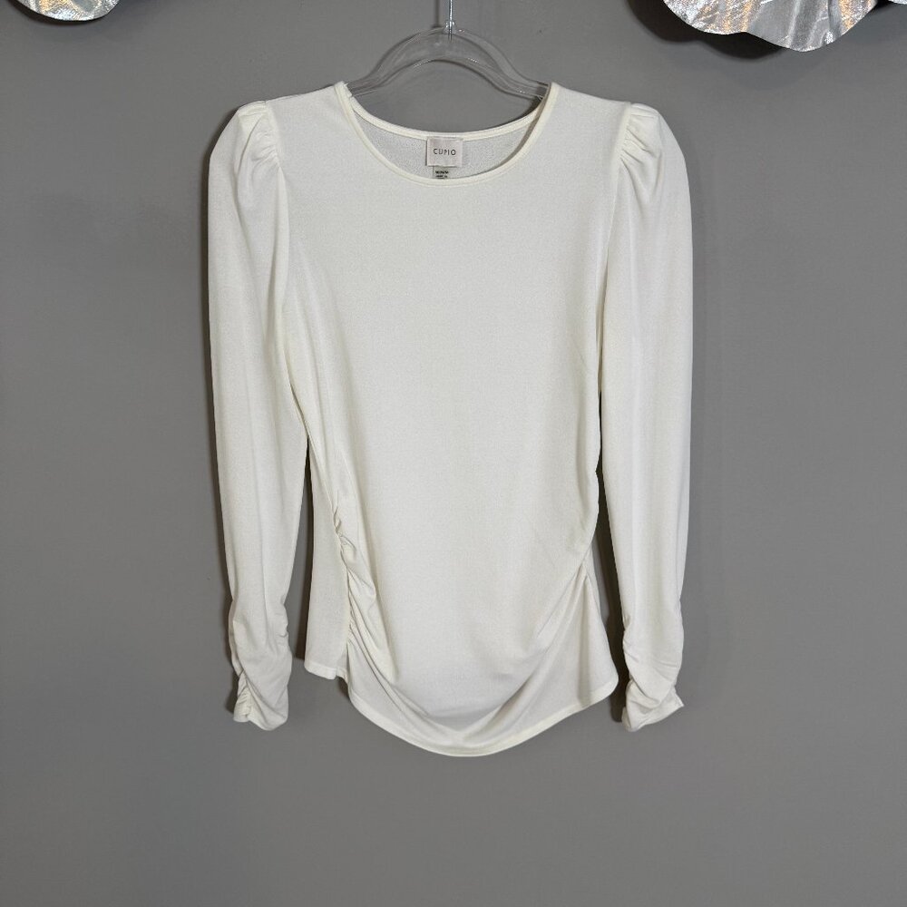 NWOT Crew Neck Puff Long Sleeve Tee